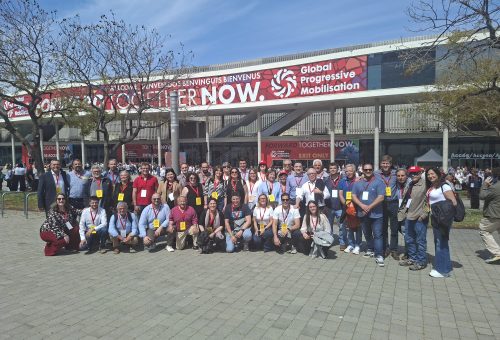 Los socialistas del Alto Aragón, en la cumbre progresista mundial contra la ultraderecha