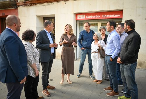 Pilar Alegría exige a Azcón actuaciones urgentes para el Hospital de Barbastro, que atiende a más de la mitad de la población de Huesca