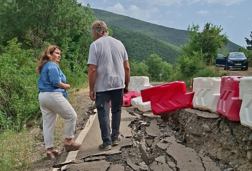Los socialistas reprochan el abandono del Gobierno de Aragón para arreglar la carretera entre Jaca y Aísa